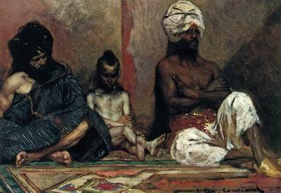 unknow artist Arab or Arabic people and life. Orientalism oil paintings 610